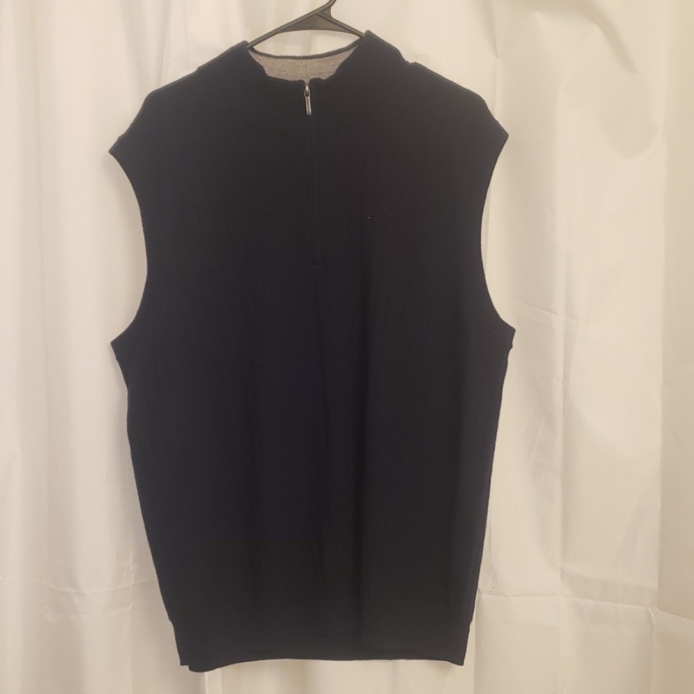 Brooks Brothers Tank Top Sweater Half Zip XL